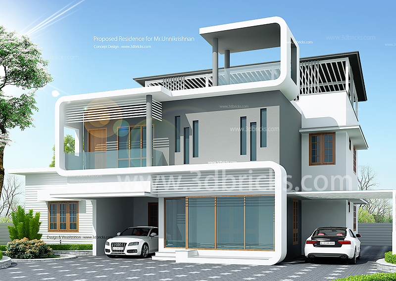 Modern House Plans Between 2500 And, 3600 Sq Ft House Plans India